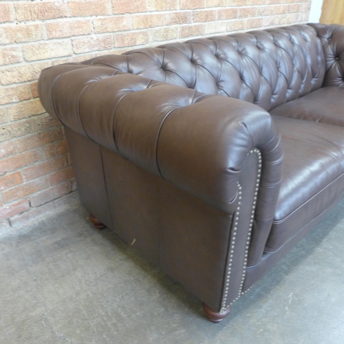 35 - New Allington 3 Seater Brown Leather Sofa (model:- 581LS), original RRP £1666.66 + VAT (H=80cm x W=2... 