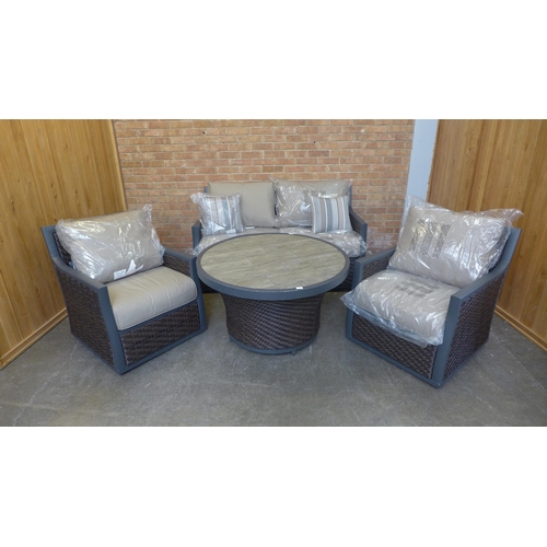 31 - Ove Decors Barcelona Four Piece Deep Seating Set, original RRP £2166.66 + VAT - dented table (4152-1... 