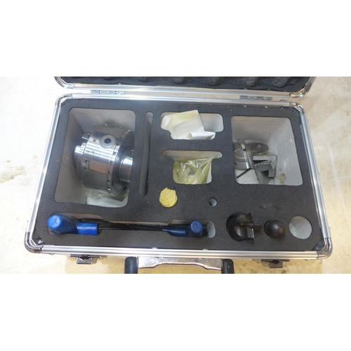 2016 - Metal tool box of spanners with cased router set