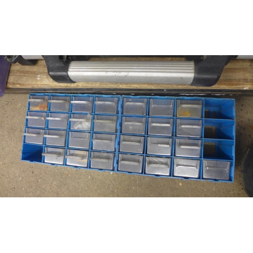 2074 - 3 Storage boxes inc. Stanley Pack 'N' Latch