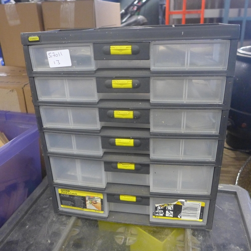 2074 - 3 Storage boxes inc. Stanley Pack 'N' Latch