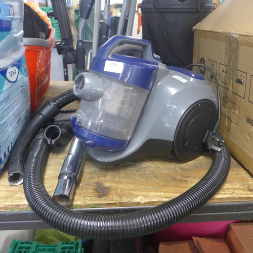 2104 - Morrisons brand cylinder vacuum cleaner - W