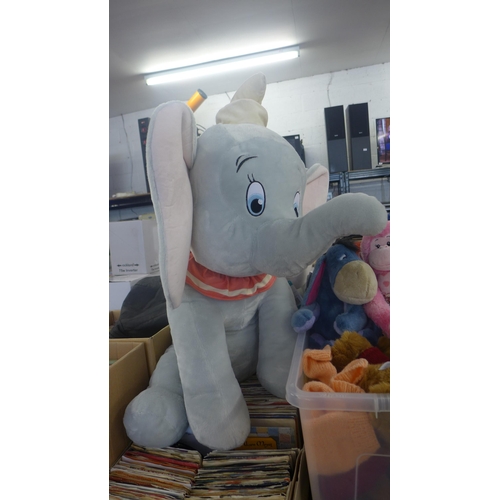 2108 - Build a Bear, Disney soft toys and large Dumbo