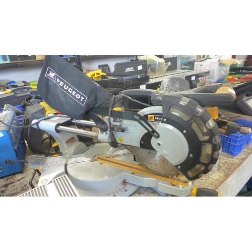 2121 - Peugeot compound sliding mitre saw