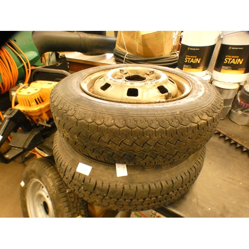 2125A - 2 Trailer wheels on 12