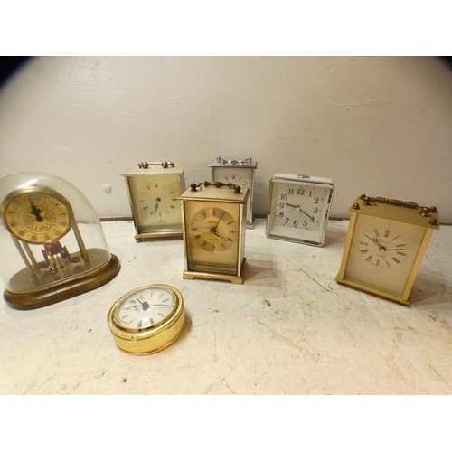 2209 - Box of carriage clocks and others (7)