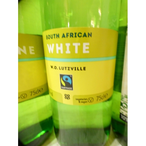 2210 - Four bottles of Spanish white wine and two bottles of South African white wine