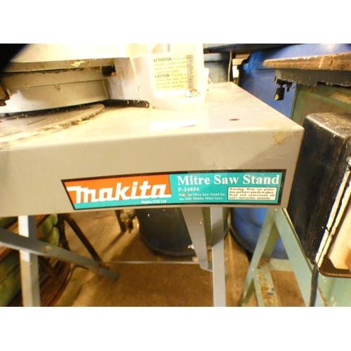 2320 - Makita L51040 mitre saw on Makita saw stand, 1650W, 240V, LS1040