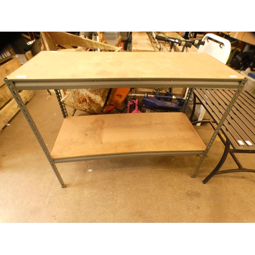 2331 - Dexion shelf unit with metal frame