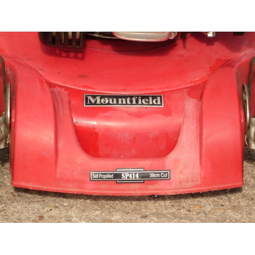 2349 - Mountfield Champion 35 lawnmower, powered by Briggs and Stratton petrol engine