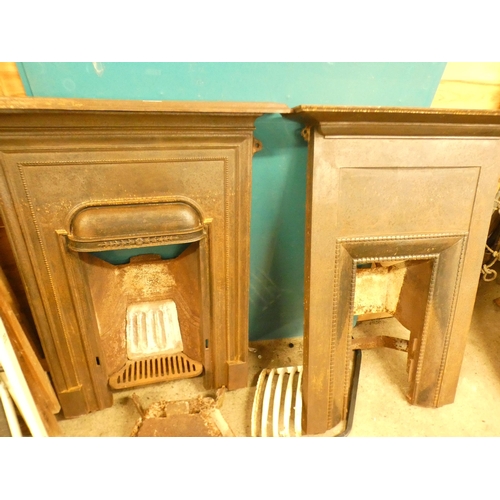 2358 - Two Victorian style cast iron fire places