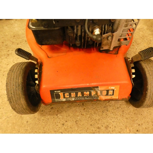 2364A - Champion petrol lawn mower with collector - W