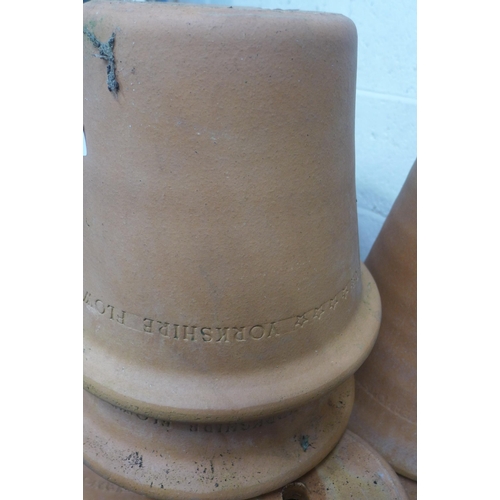 2382 - Two large unused 30cms Yorkshire plant pots