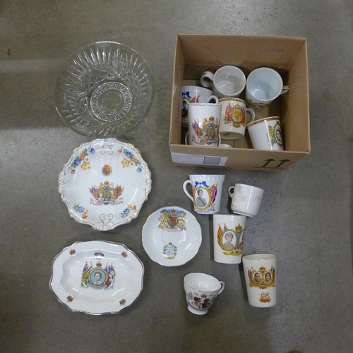 1093 - A collection of Royal family commemorative china and glass  **PLEASE NOTE THIS LOT IS NOT ELIGIBLE F... 