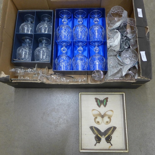 1130 - A collection of glassware, including Bohemia crystal  **PLEASE NOTE THIS LOT IS NOT ELIGIBLE FOR POS... 