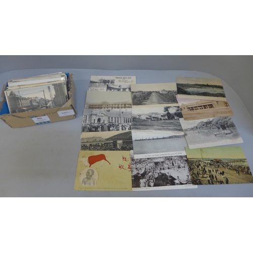 655 - A box of South African postcards, early 20th Century, over 80 cards