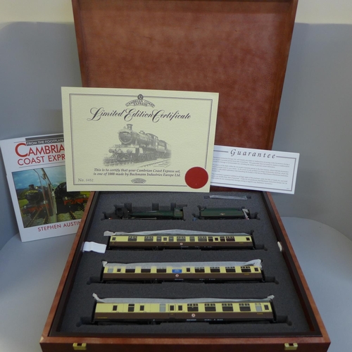 665 - A Bachmann 00 gauge Cambrian Coast Express train set, cased