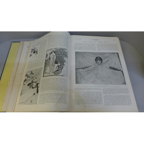 668 - A bound hardback The Sketch volume 8, November to January 1894-5, 650 pages