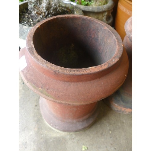 2168A - 2 Terracotta chimney pots