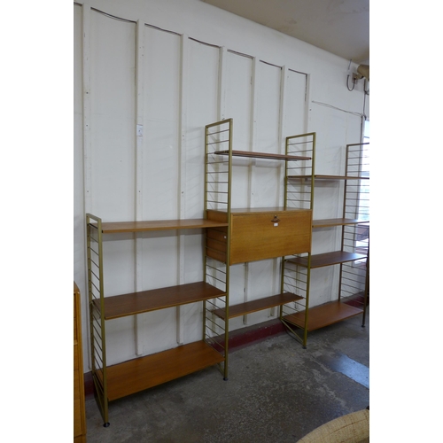 1 - A Staples teak Ladderax room divider