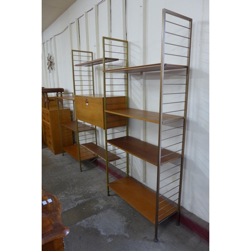 1 - A Staples teak Ladderax room divider