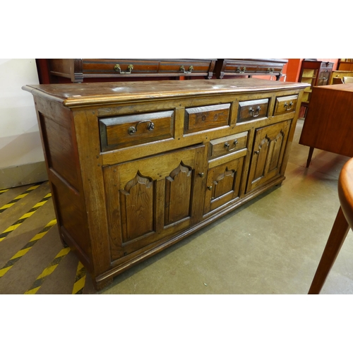 107 - A George II style oak dresser