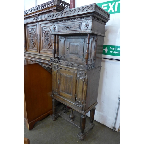 108 - A 19th Century Flemish carved oak credence cupboard