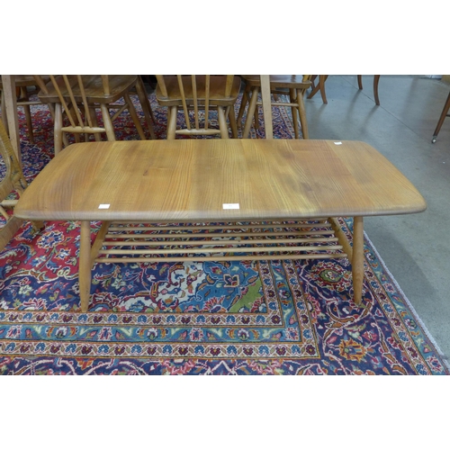 11 - An Ercol Blonde elm and beech Windsor coffee table