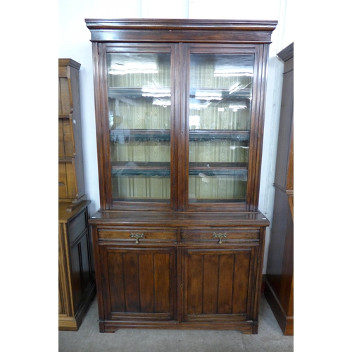 191 - A Victorian ash bookcase