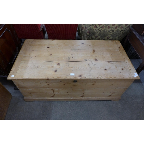 205 - A 19th Century fitted pine campaign chest