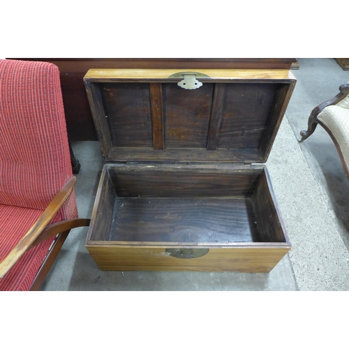 232 - A Chinese camphorwood blanket box