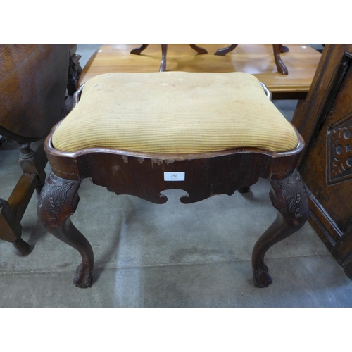 242 - A 19th Century Dutch walnut stool