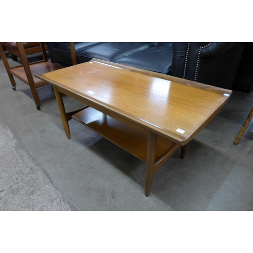 31 - A Danish teak rectangular coffee table