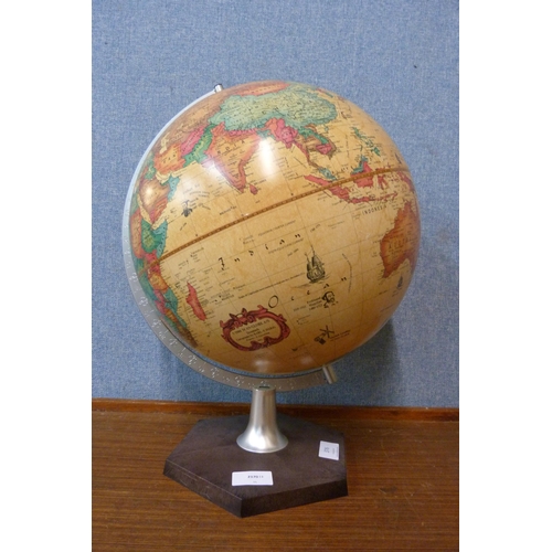 376 - A vintage table top terrestrial globe