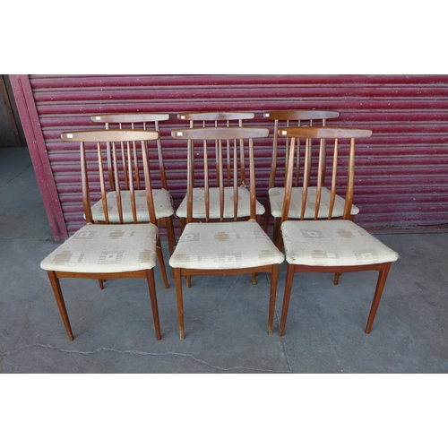 40F - A set of six Younger teak dining chairs