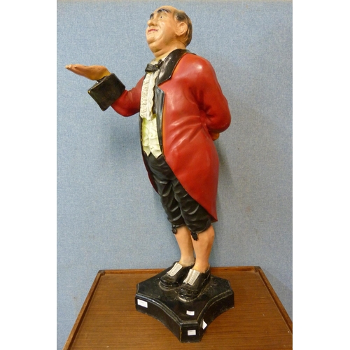 418 - A painted dumb waiter figure