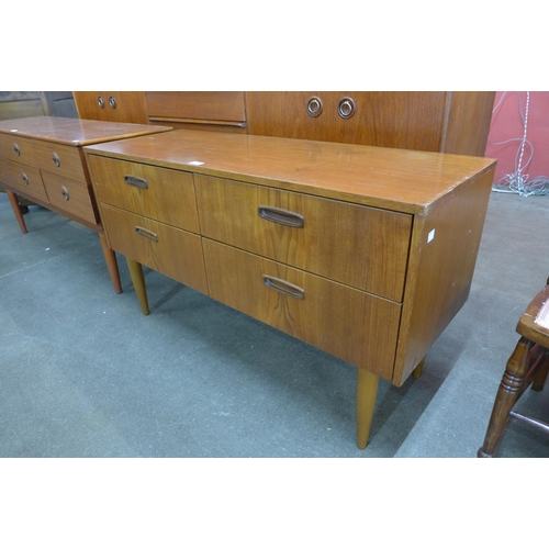 43 - A small teak sideboard