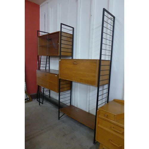 6 - A Staples teak Ladderax room divider