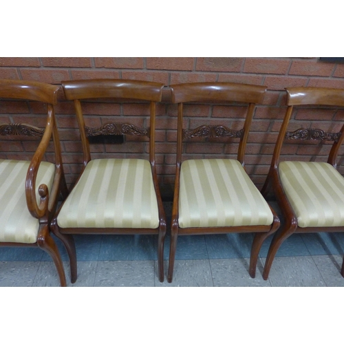 80 - A set of ten Regency mahogany dining chairs