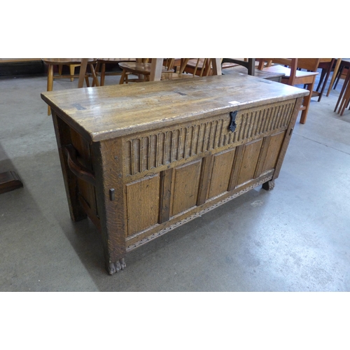 82A - A 17th Century style oak coffer