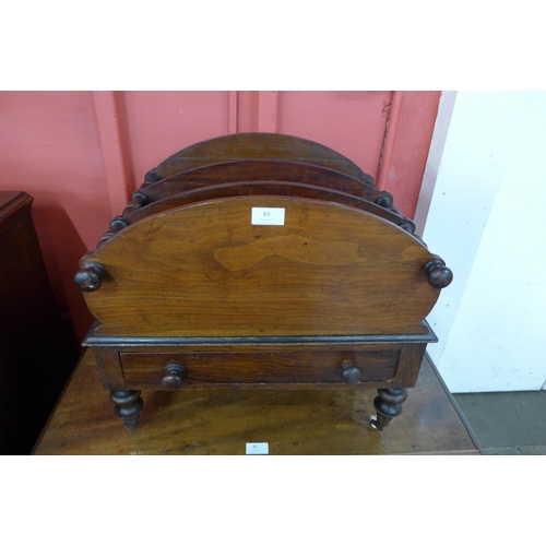 83 - An early Victorian mahogany Canterbury