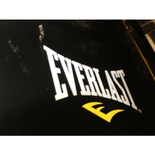 2328 - Everlast weight lifting bench and barbell weight set, including 40kg weight plates 2 x 10kg, 4 x 5kg