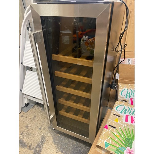 2301 - CDA wine cooler with metal and glass door