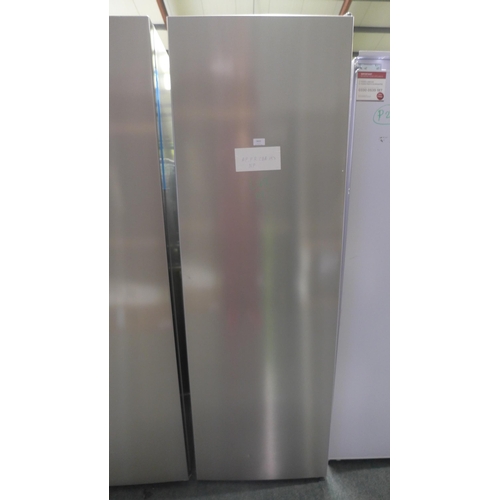 3021 - CDA Freestanding Silver Fridge (H1850xW595xD640) - model:- FF821SC, RRP £570.83 inc. VAT (389-48) * ... 