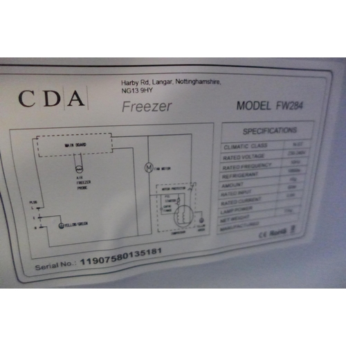 3024 - CDA undercounter freezer (Model: FW284)  (389-178)  * This lot is subject to vat