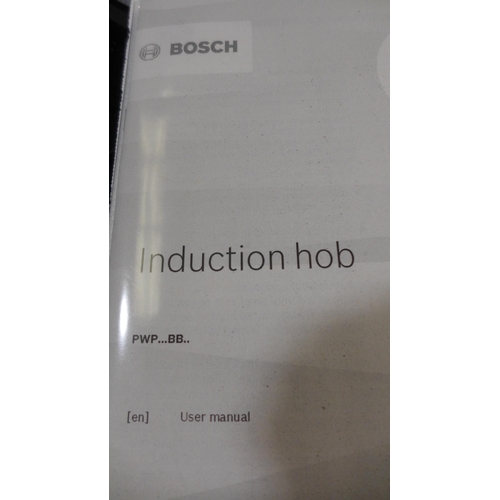 3034 - Bosch induction 4-Zone Hob (Model: PWP611BB5B)  (389-201)     * This lot is subject to vat