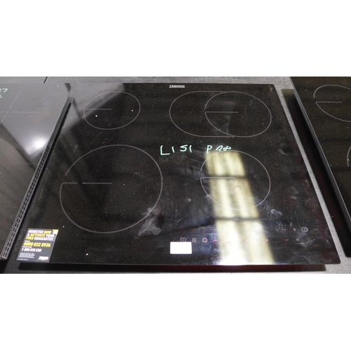 3038 - Zanussi Ceramic OvalZone 4 Zone Hob (W590xD520) (Model: ZHRN673K), RRP £215.83 inc. VAT (389-150) * ... 