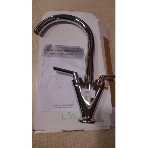 3071 - Pluto Chrome High/Low Pressure Monobloc Tap  (389-29) * This lot is subject to VAT