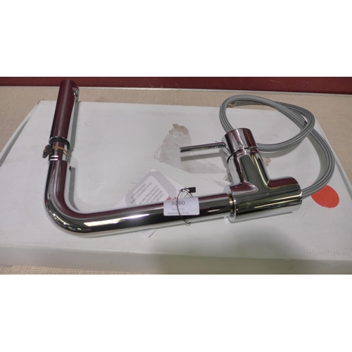 3080 - Lycos Pull-Out Tap Chrome - High Pressure Only - (389-43) * This lot is subject to VAT