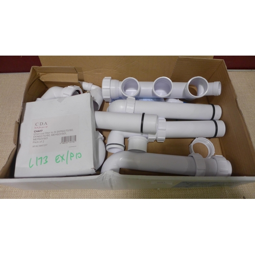 3081 - CDA charcoal filter kit and McAlpine Universal space saver plumbing kit  (389-173)  * This lot is su... 